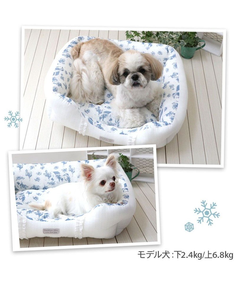 PET PARADISE ペットパラダイス クールカドラー 《トワルドジュイ柄》 四角型 Ｍ 