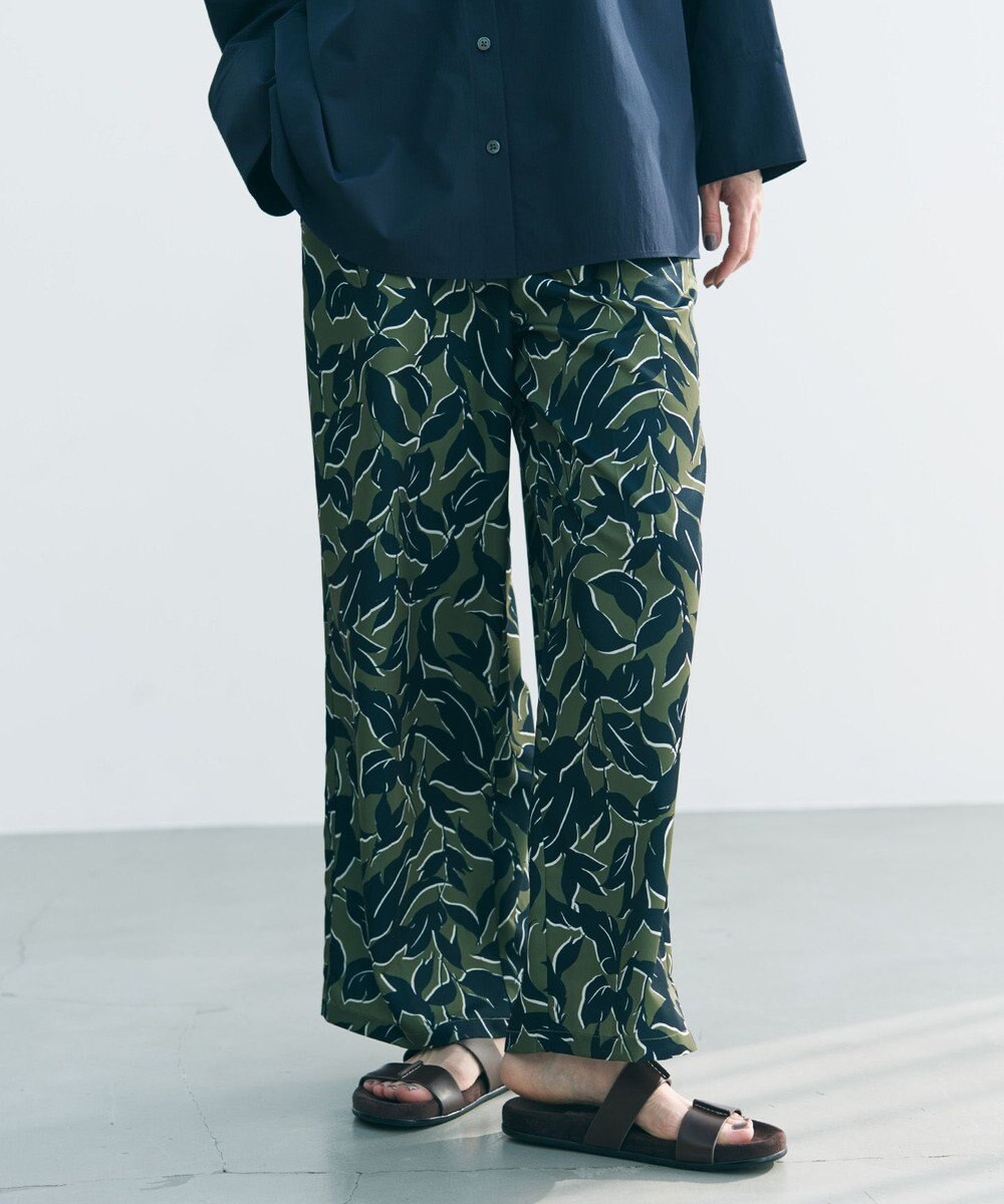 UNFILO 【ウエストゴム】プリント イージーパンツ 