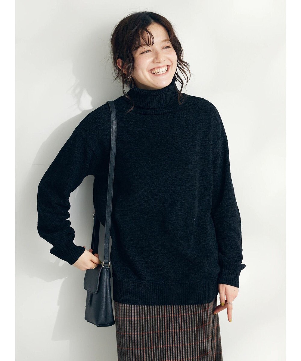 CRAFT STANDARD BOUTIQUE 洗えるコードモールタートルネックプルオーバー 