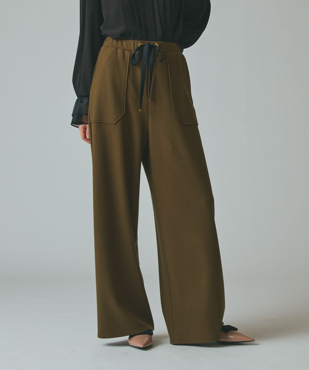 GRACE CONTINENTAL ウールジャージパンツ 
