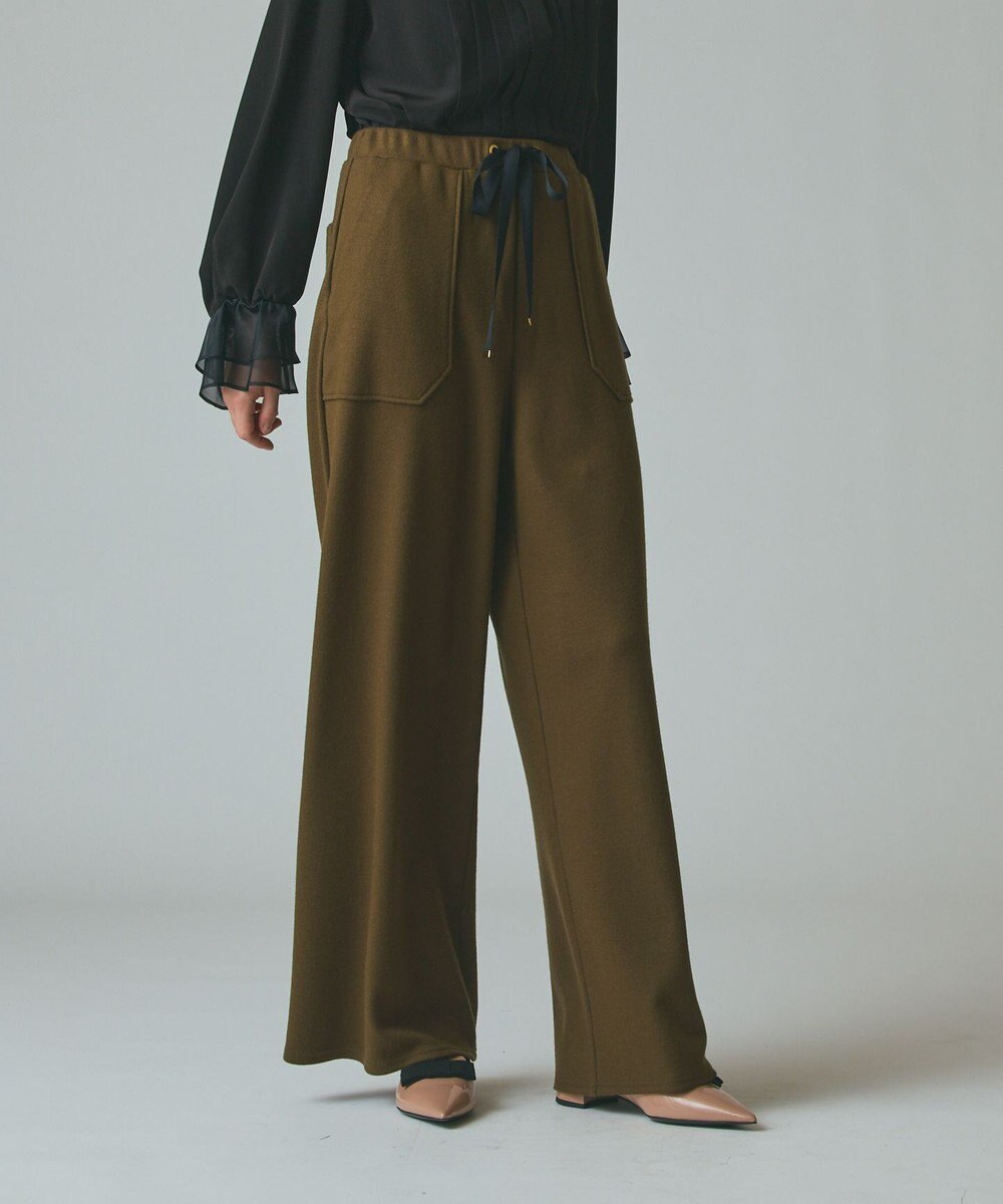 GRACE CONTINENTAL ウールジャージパンツ 