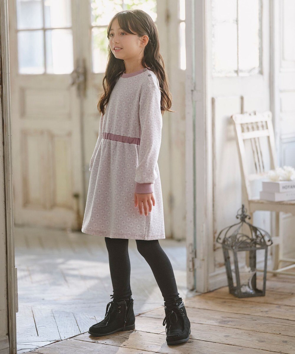 組曲 KIDS 【110-140㎝】 フロストフラワージャガード ワンピース 