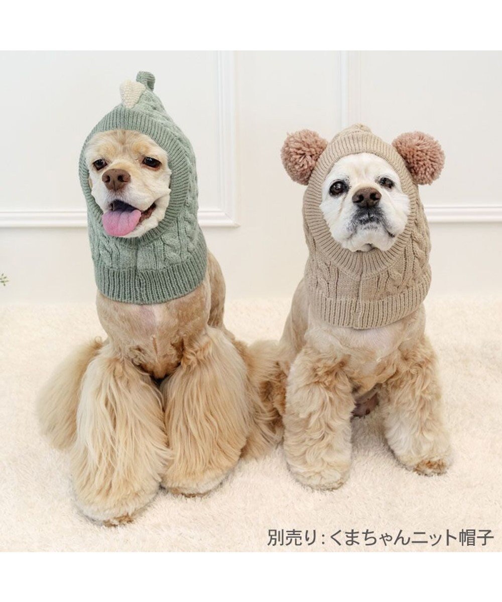 PET PARADISE ペットパラダイス ニット 帽子 《恐竜》 中型犬 大型犬 