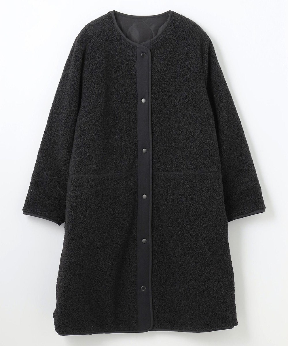 ANY L 【マフラー付き】キルトリバーシブルコート 