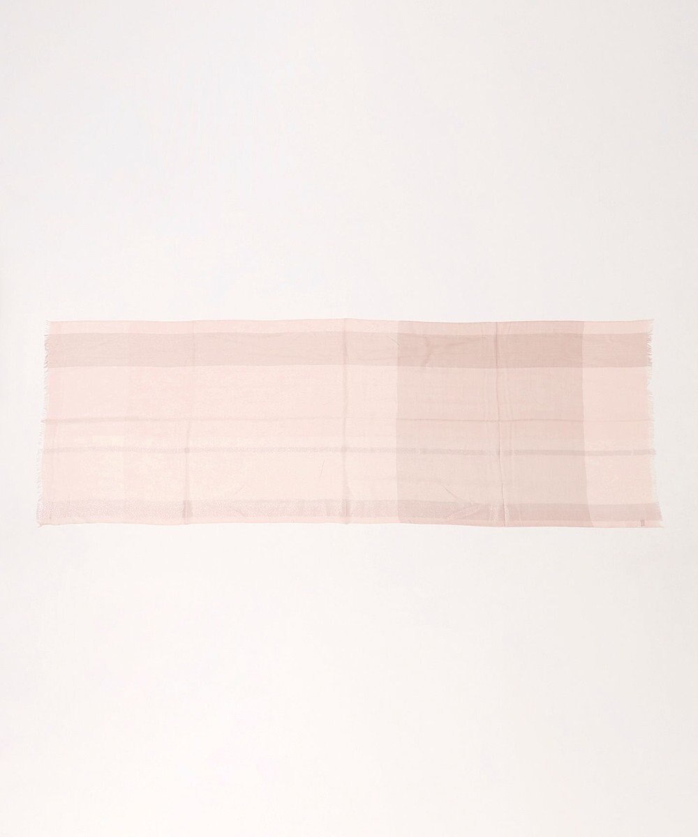 MOONBAT FURLA ラメ入りブロックチェックストール 