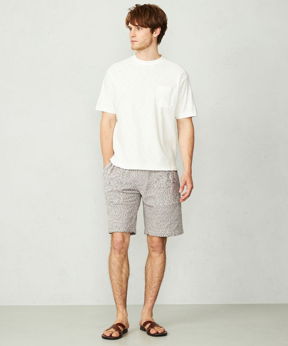 JOSEPH ABBOUD MOUNTAIN 【SPACE／UNISEX】オーガニックコットンスラブプレーティング天竺 Tシャツ 