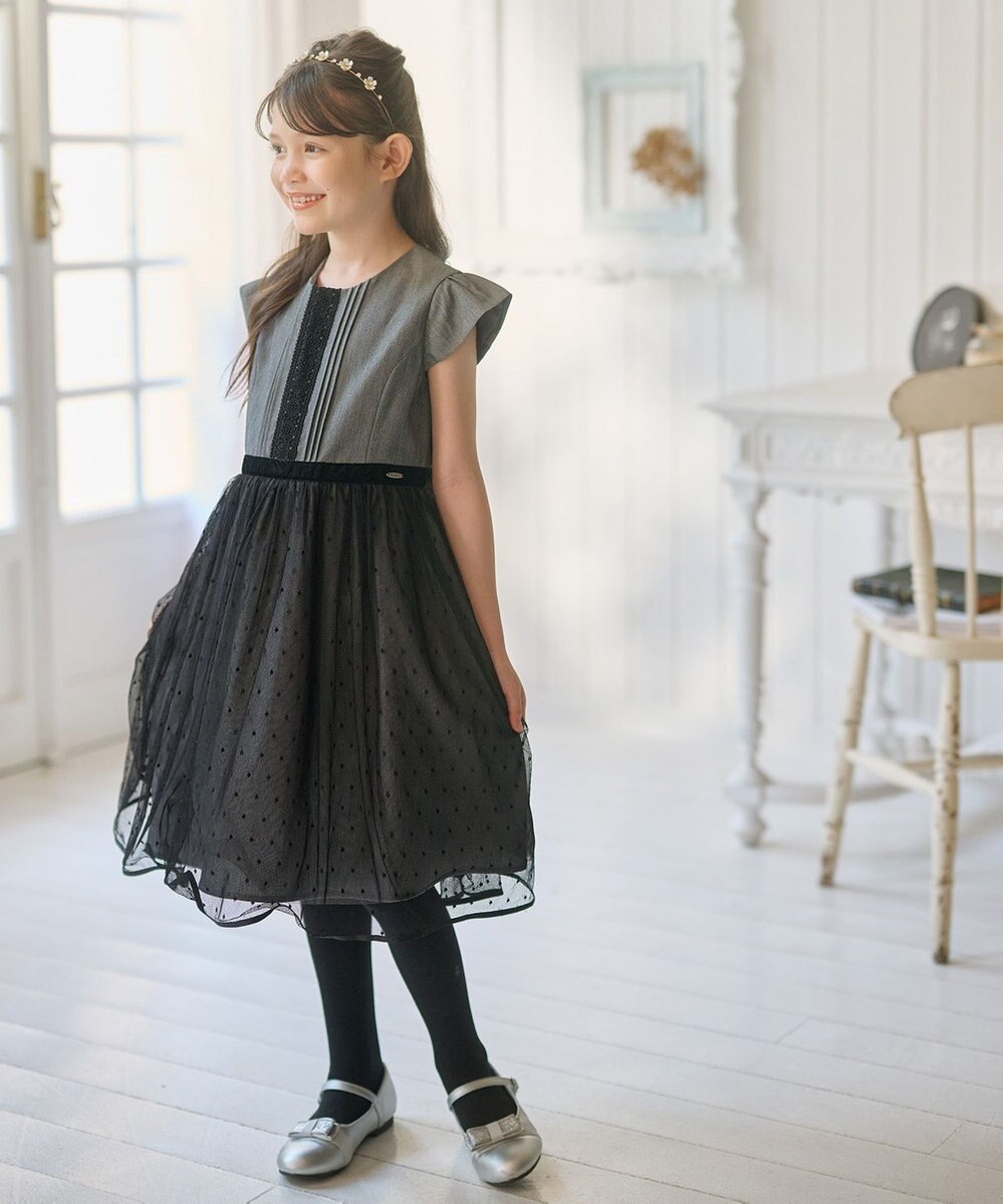 組曲 KIDS 【110-140㎝】ノワールドット ドレス 