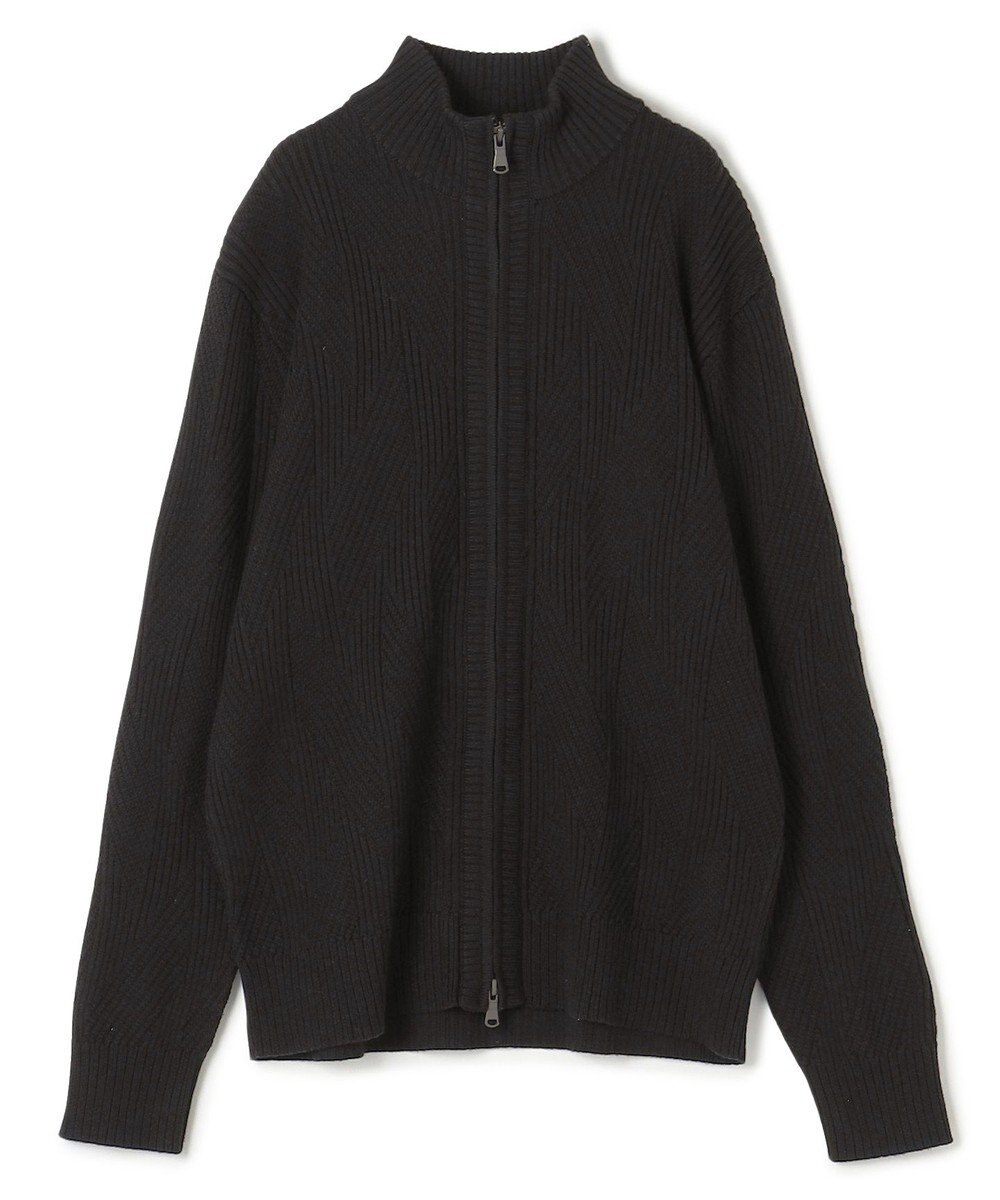 JOSEPH HOMME  新柄【洗える】シルクバルキー　　ハイネックジップアップニット 