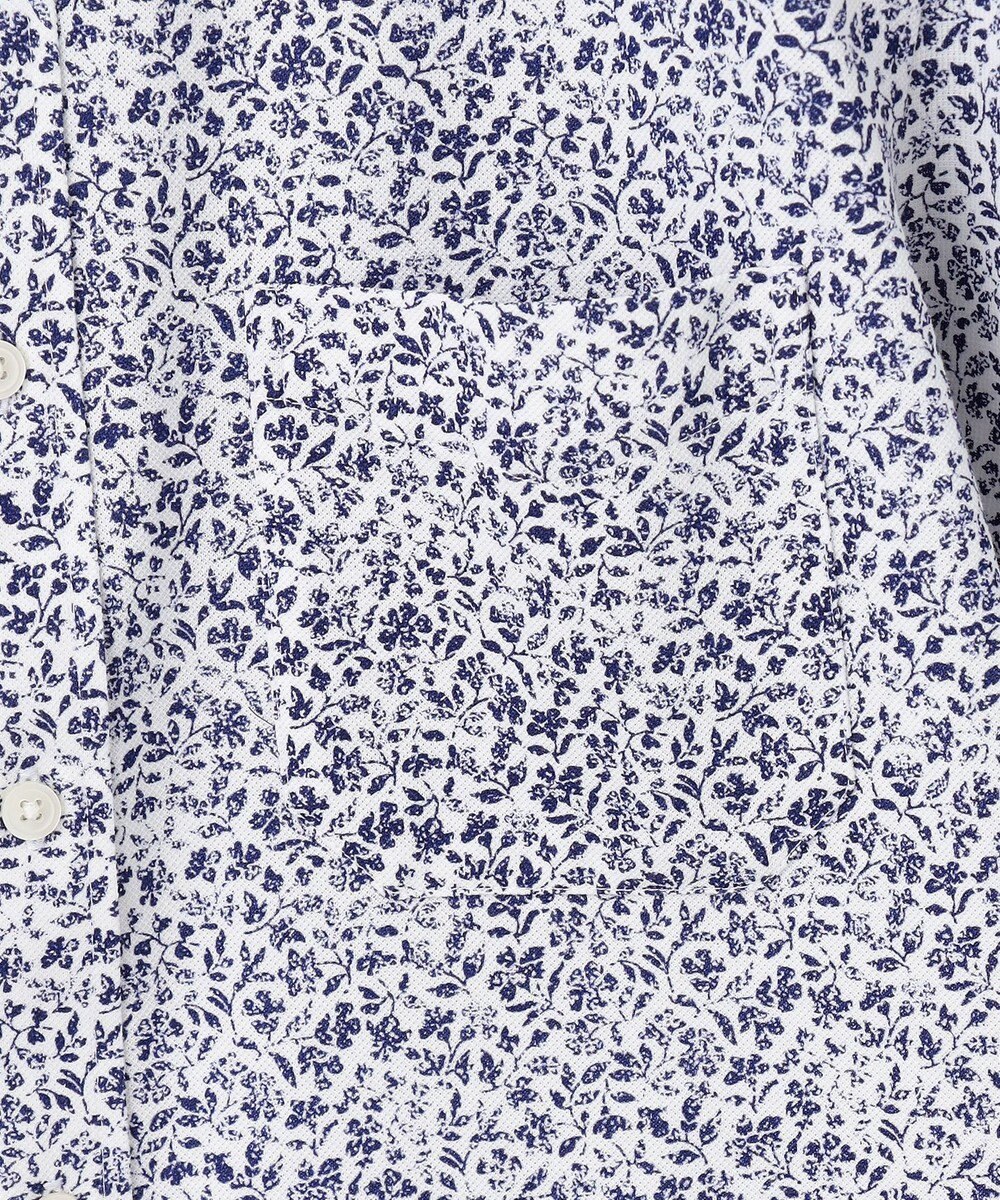 JOSEPH ABBOUD 【吸水速乾/イージーケア】シャンブレープリント ジャージ シャツ 