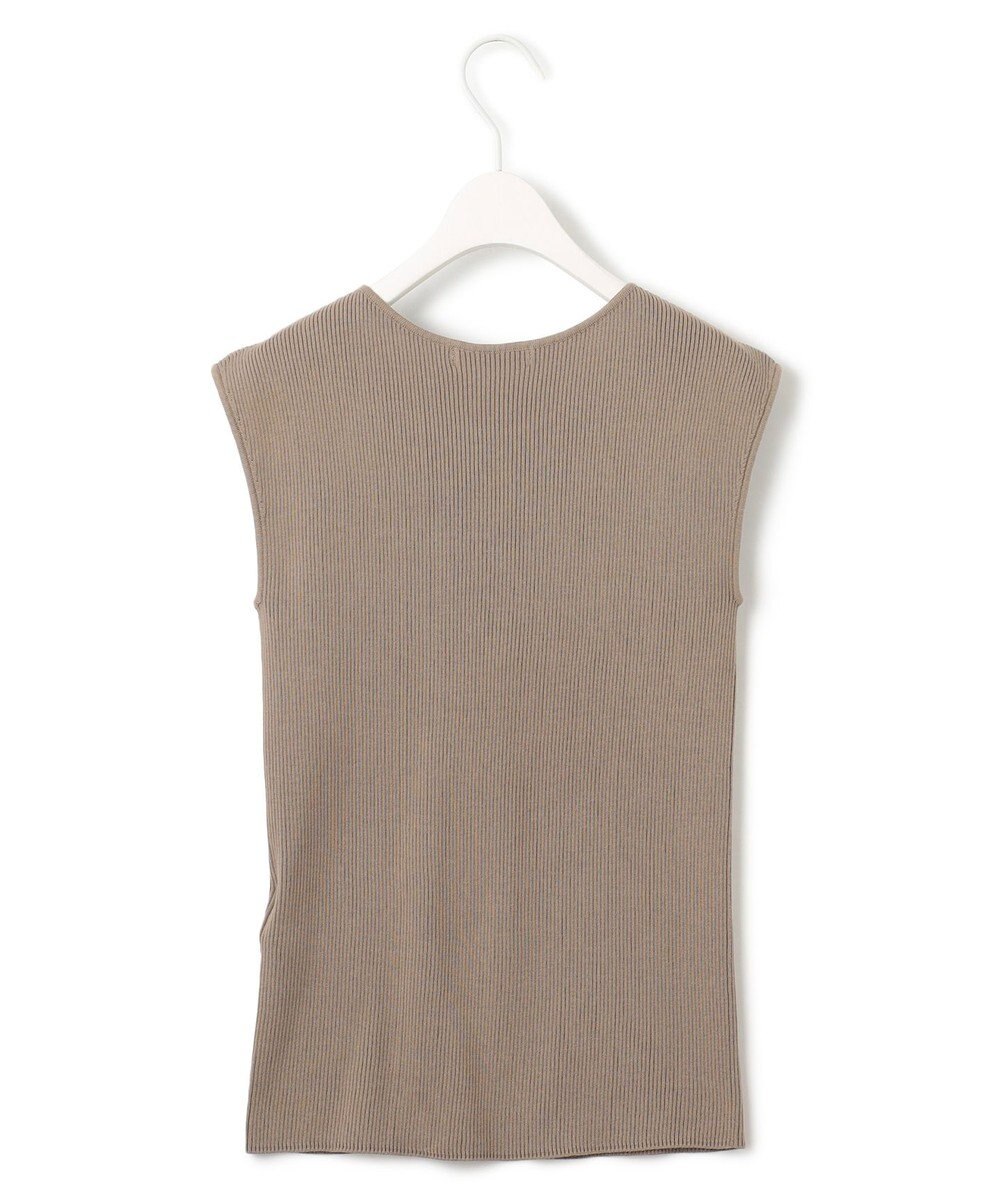 ICB 【洗える】オーガニックコットンリブ ノースリーブニット 