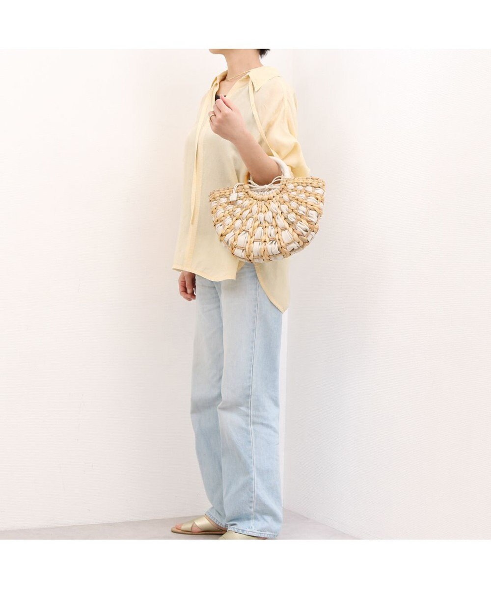 UNBILLION カシュカシュ cachecache / バンクワンコンビラウンドカゴバッグ 