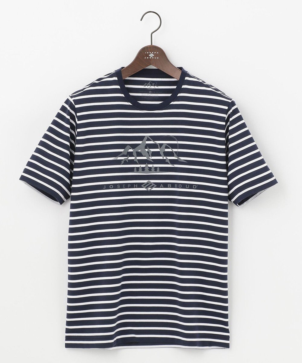 JOSEPH ABBOUD MOUNTAIN 【UNISEX】ギザンティ天竺ボーダー Tシャツ 