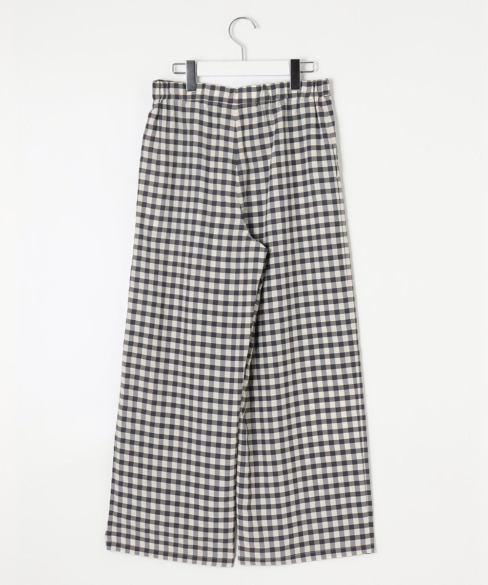 J.PRESS LADIES S 【洗える】アセVisギンガム イージー パンツ 