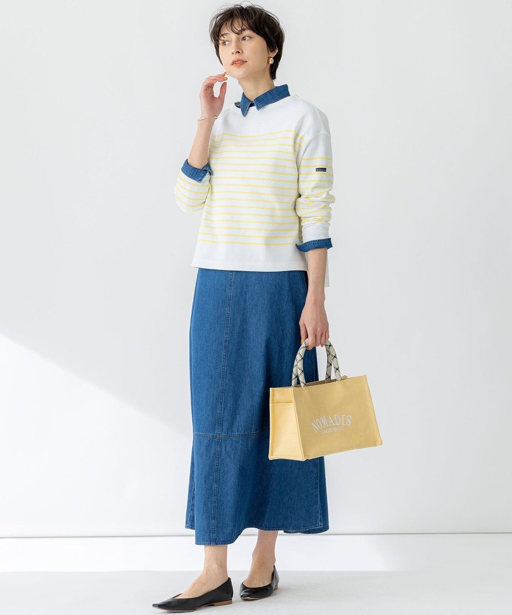 23区 【洗える】Armor-lux スムース パネルボーダー カットソー 