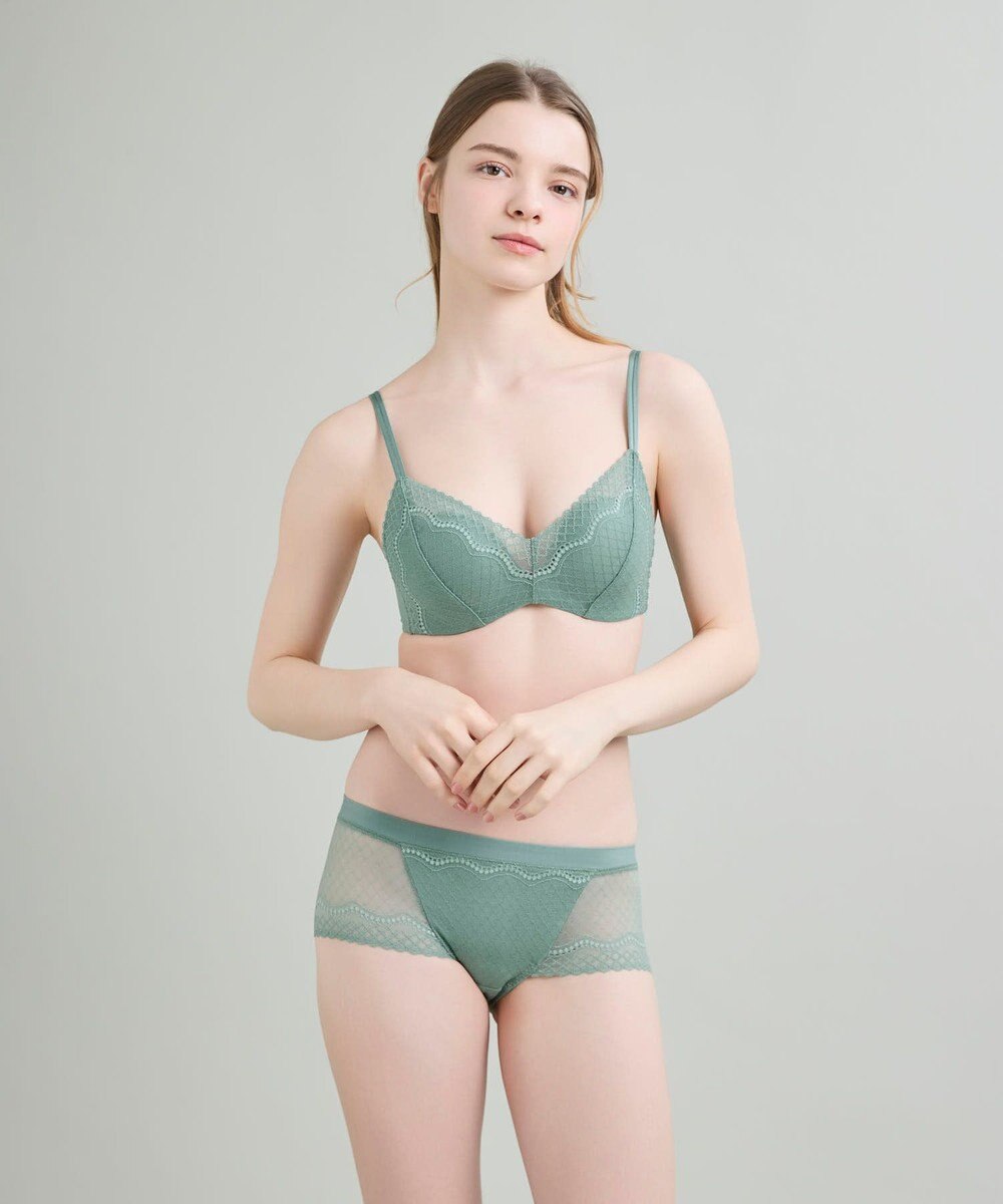 une nana cool 【リニューアル】364ブラ レース ノンワイヤーブラ 