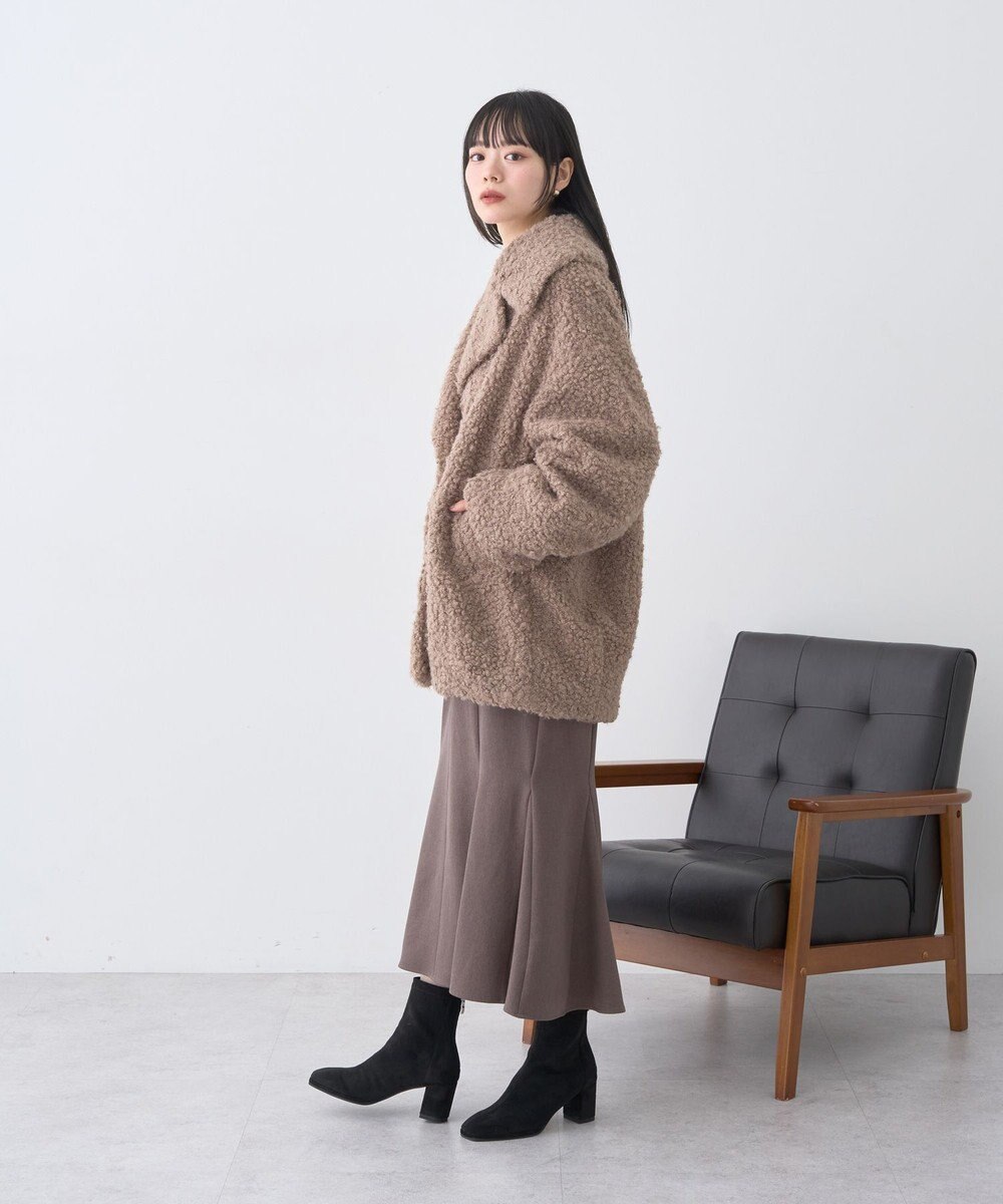 earth music&ecology ループファーコート 