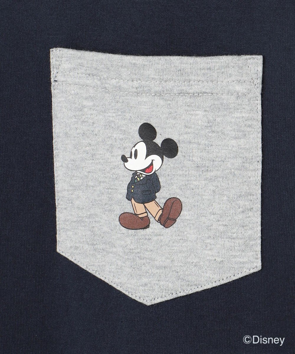 J.PRESS MEN 【DISNEY COLLECTION】【UNISEX】クレイジーパターンワンポイント Tシャツ / ミッキーマウス 