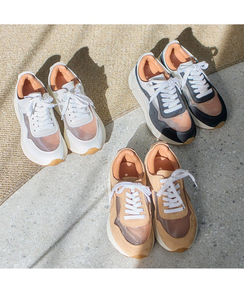MODE ET JACOMO <carino>シースルー厚底スニーカー 