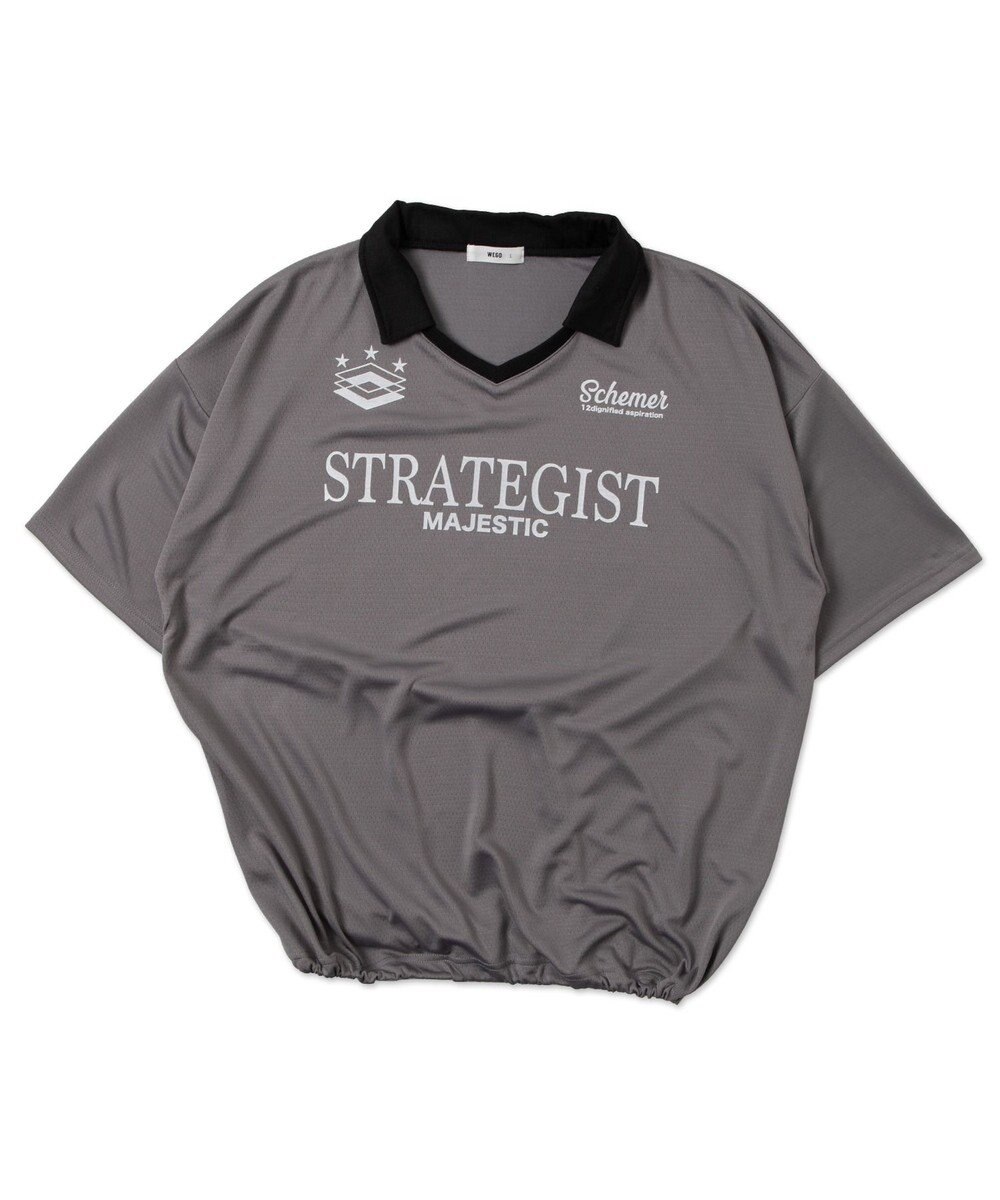 WEGO 【ユニセックス着用ITEM/MLサイズ展開】ドロストゲームシャツプルオーバー 