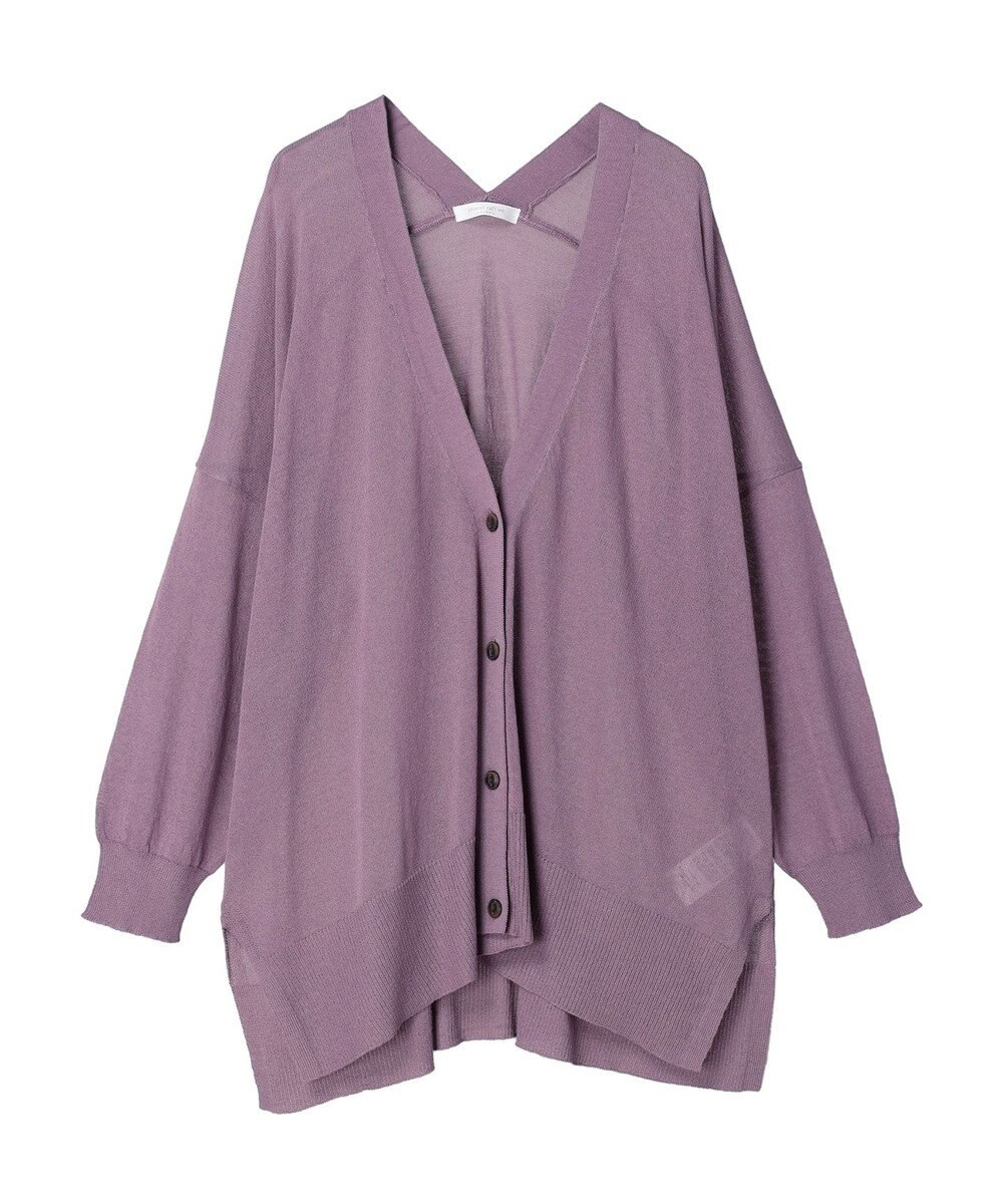 Green Parks 接触冷感シアーニットカーディガン 