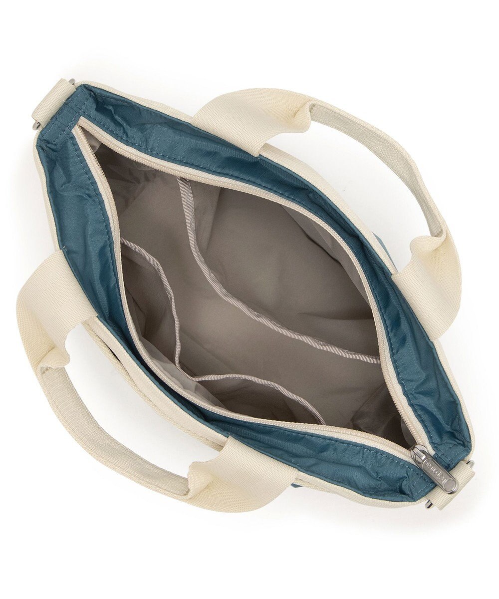 LeSportsac SMALL BUCKET TOTE/ブルーインディゴ/ベージュ 