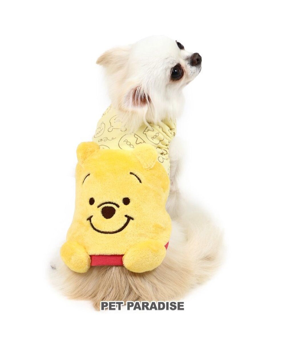 PET PARADISE 犬 服  ディズニー くまのプーさん ベスト 〔小型犬〕 にこにこ 顔 ペットウエア ペットウェア ドッグウエア ドッグウェア ベビー 超小型犬 小型犬暖かい 黄