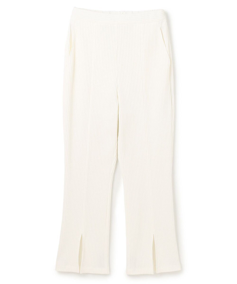 uncrave プリーツリブ スリットパンツ 