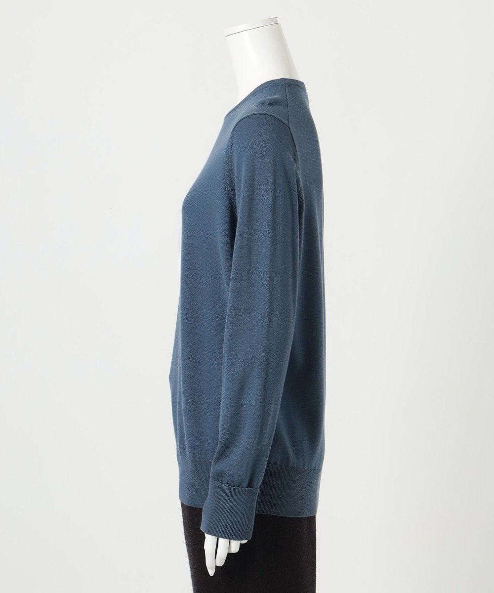 23区 【R(アール)】ウーステッドウールカシミヤ クルーネックニット 