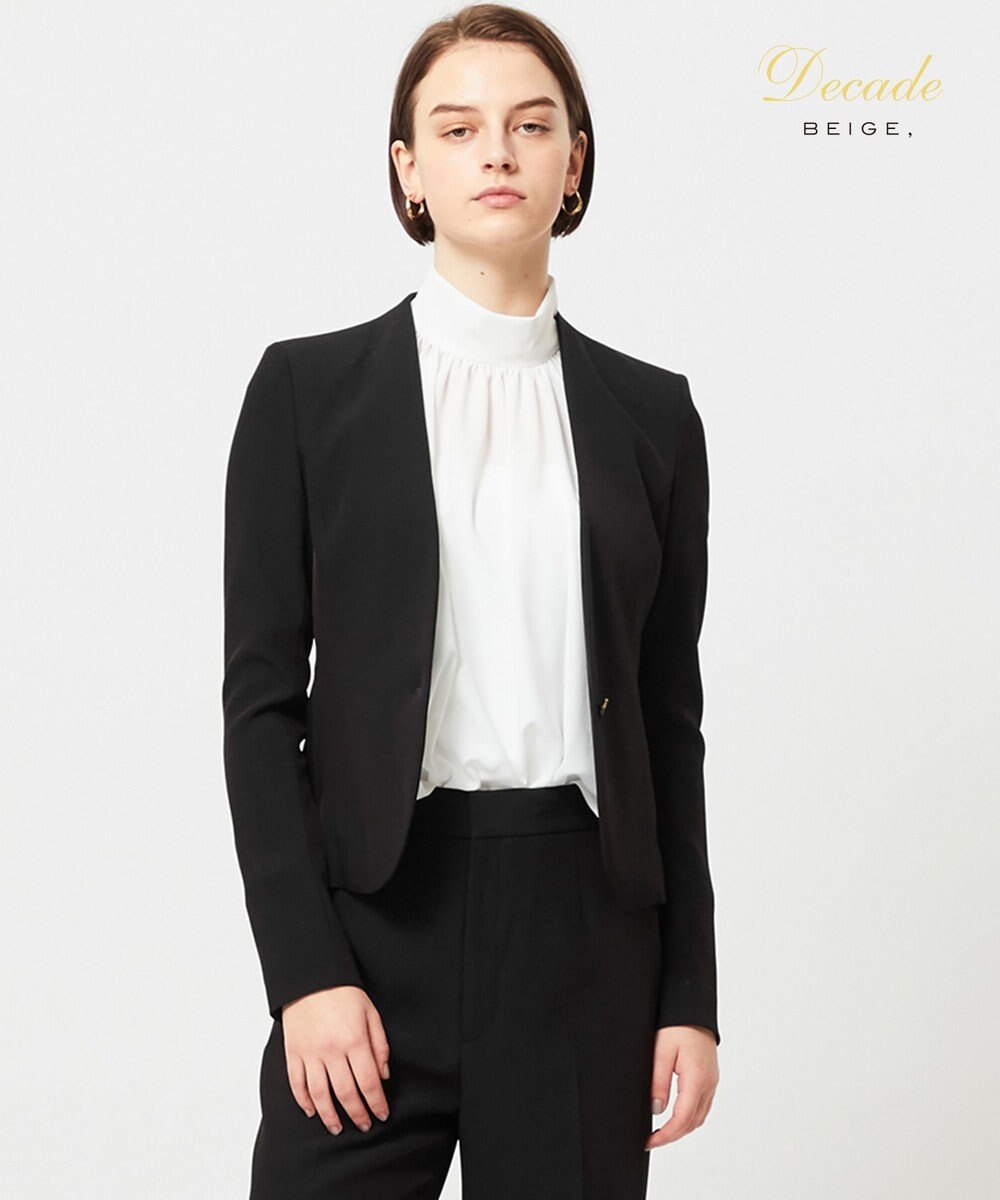 BEIGE， LUIZA / ノーカラージャケット 