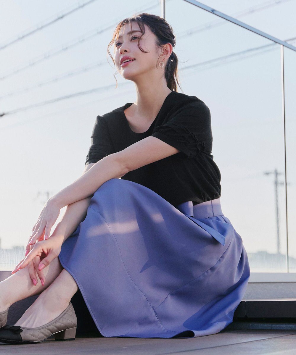 Tiaclasse 【安田美沙子さん着用・撥水】リボンキルティングパンプス　レインシューズ 