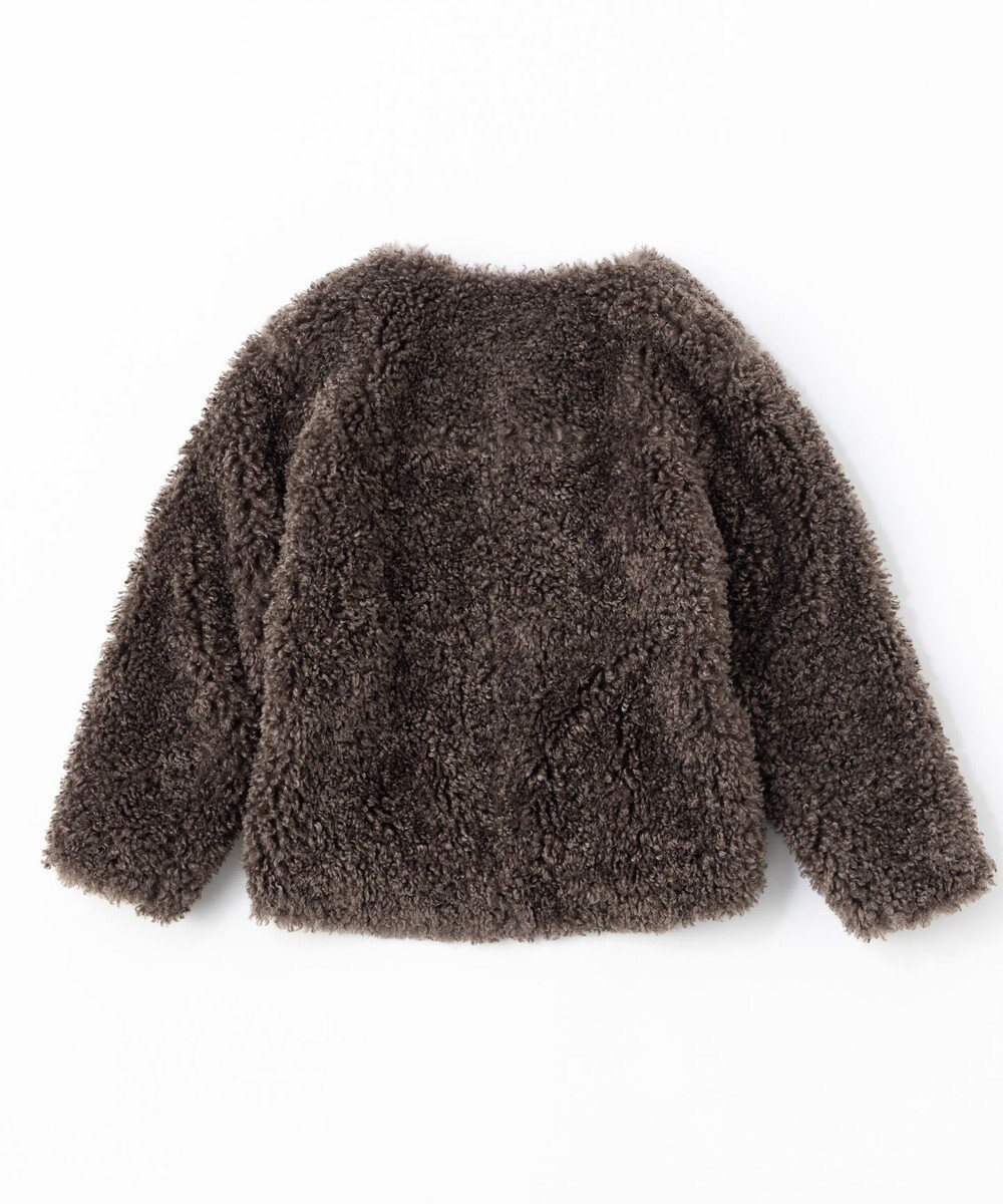 UNFILO エコファー ノーカラージャケット 