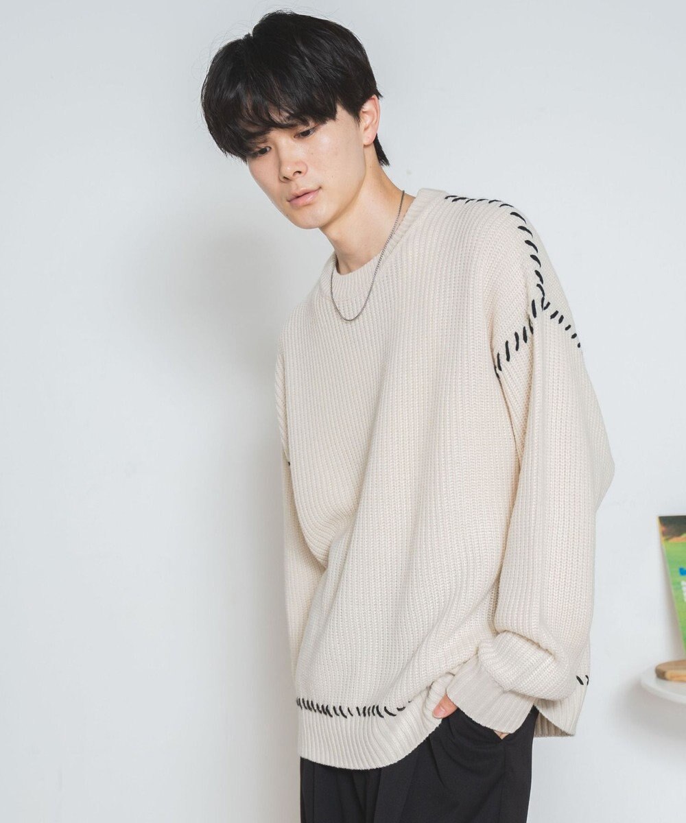 WEGO ハンドステッチプルオーバー 