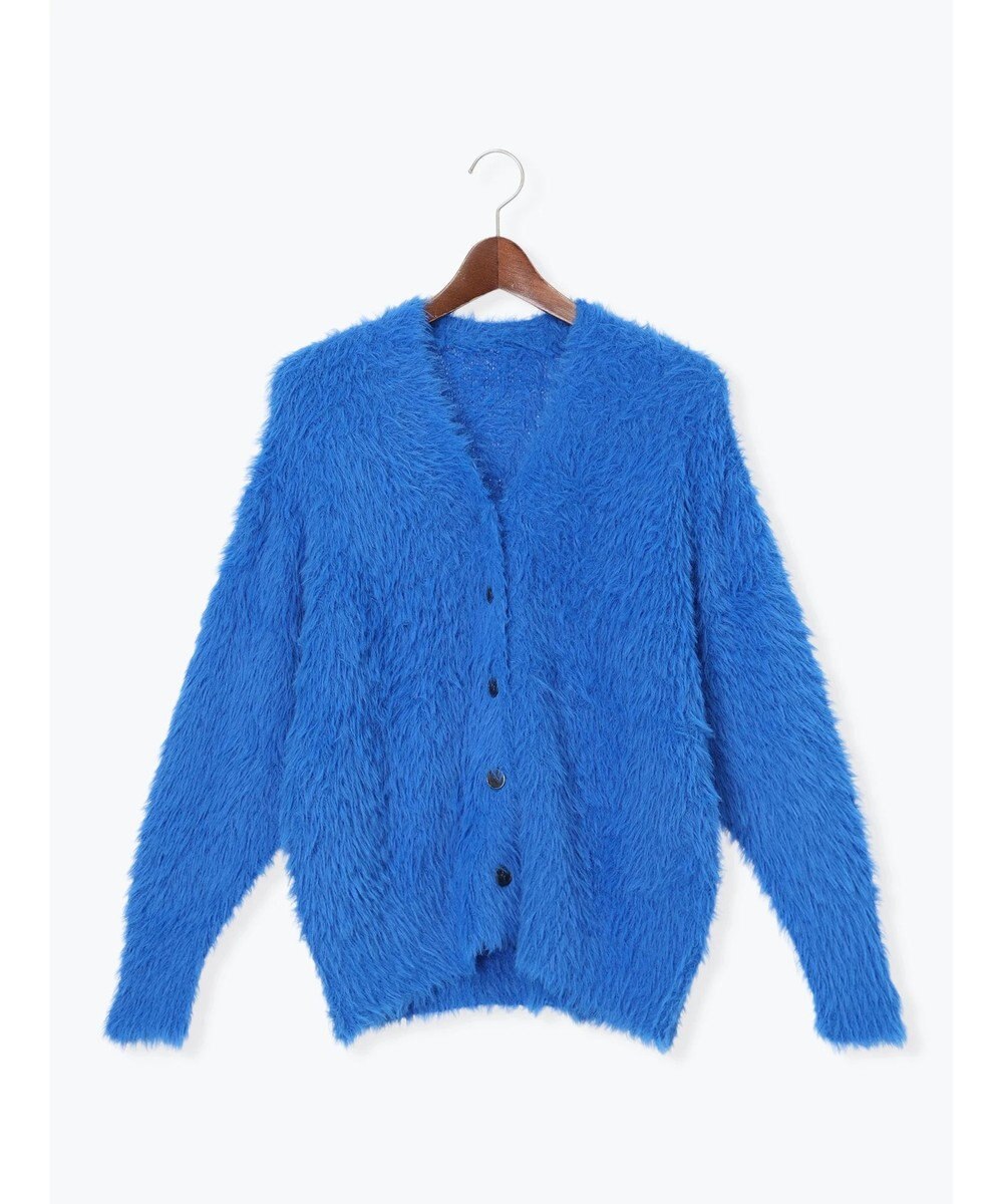 Te chichi シャギーVネックカーディガン 