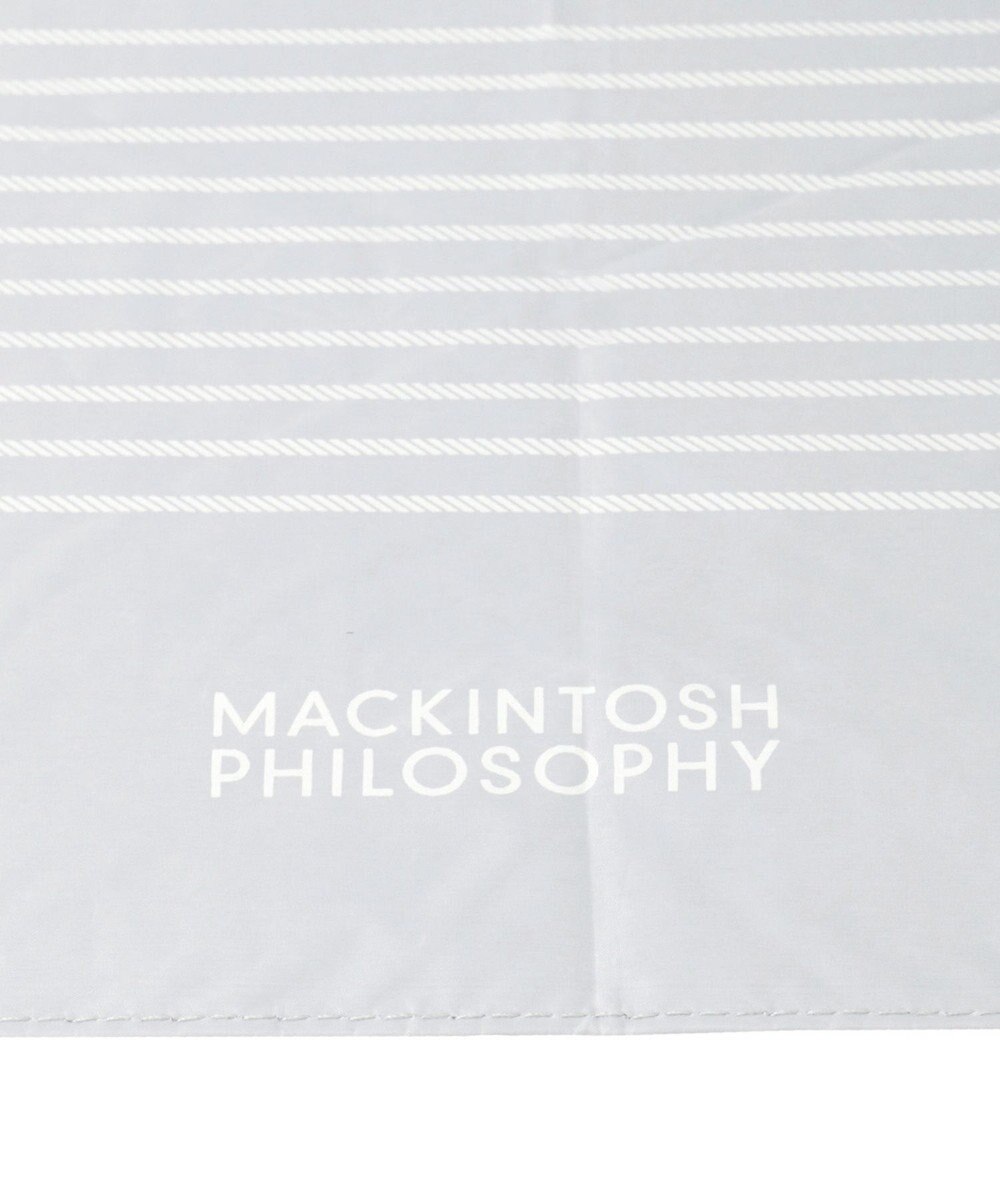 MOONBAT 【フワクール生地使用/軽量】MACKINTOSH PHILOSOPHY 遮光 晴雨兼用 折りたたみ日傘 ボーダー 