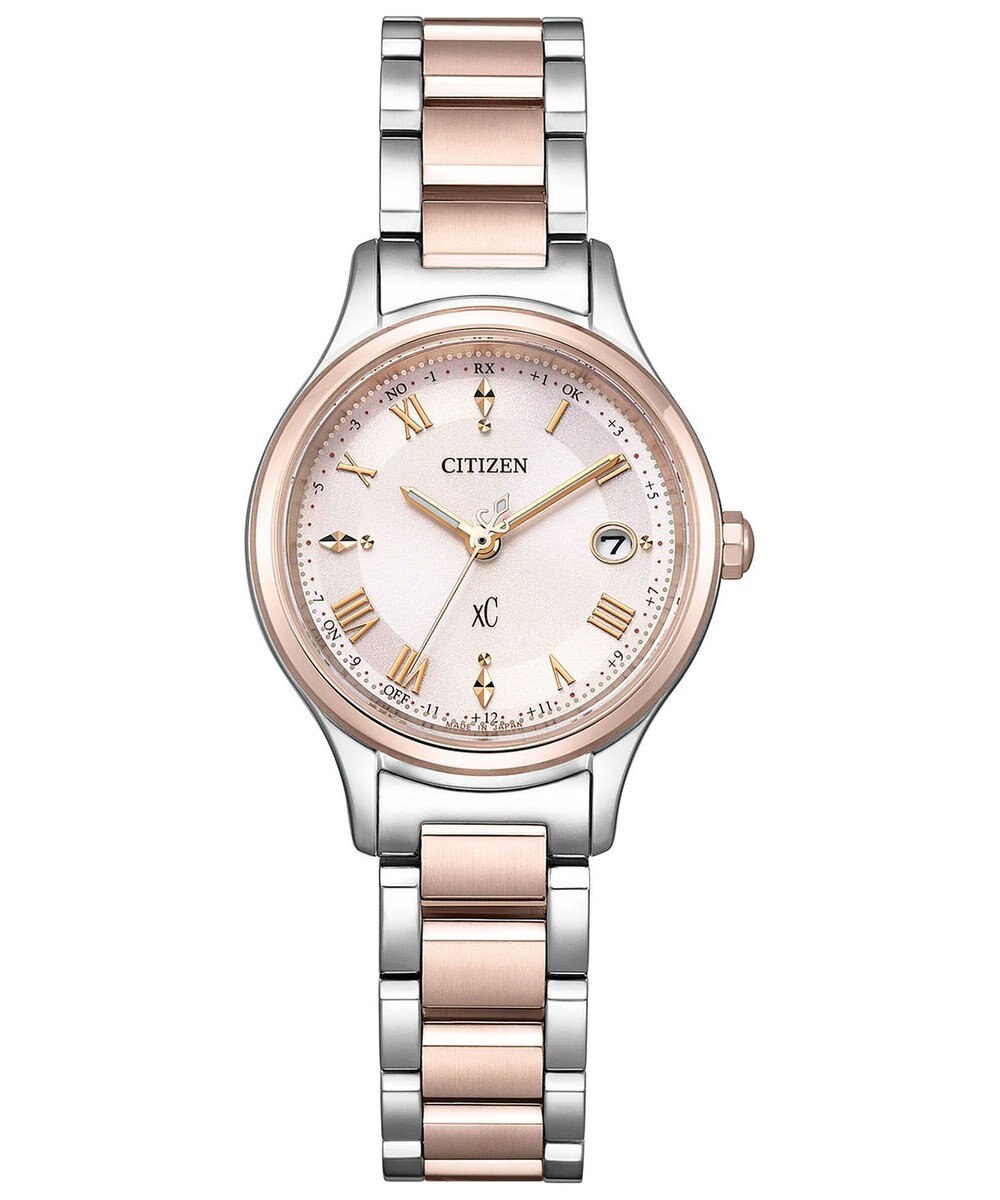 CITIZEN 【xC】北川景子 広告着用モデル エコ・ドライブ電波時計 サクラピンク 軽量 