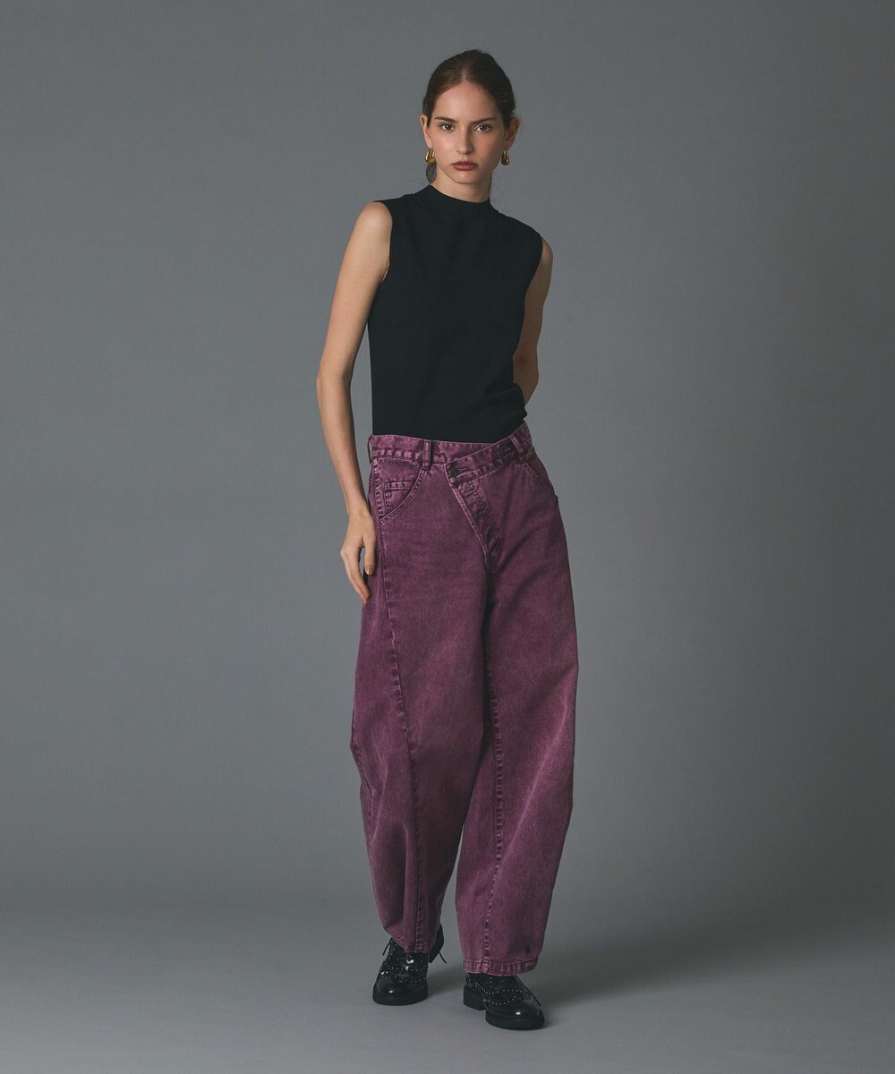 GRACE CONTINENTAL ラップ2wayデニムパンツ 
