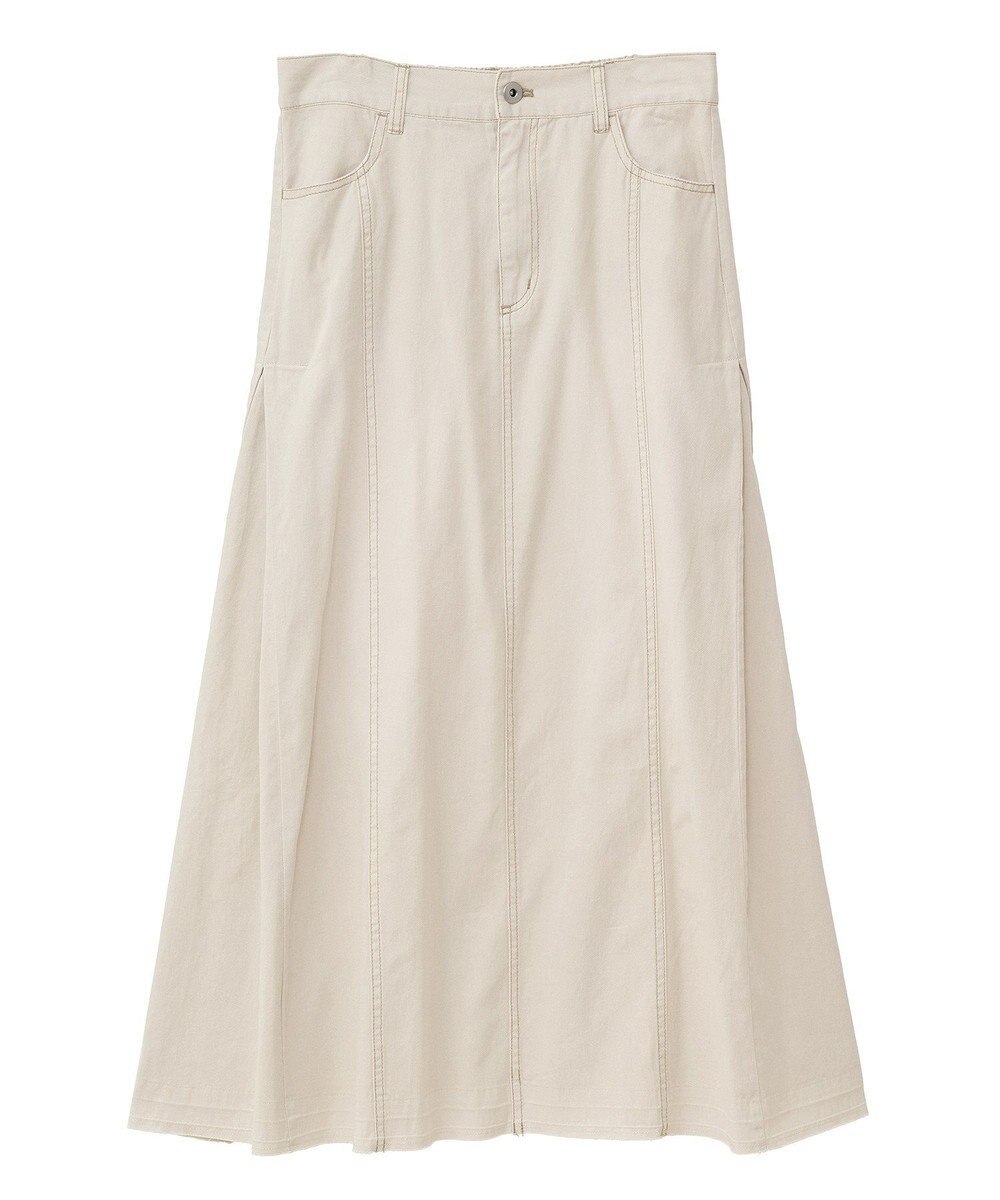 Green Parks ライトデニムサイドタックスカート 