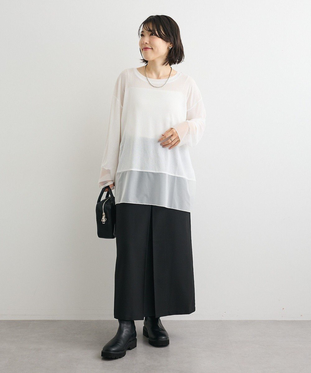 Green Parks ウエストレイヤーボックスプリーツスカート 