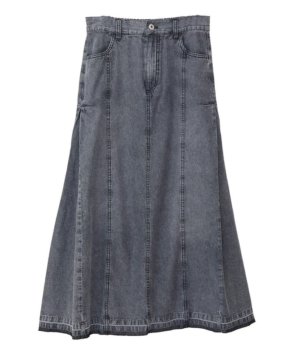 Green Parks ライトデニムサイドタックスカート 