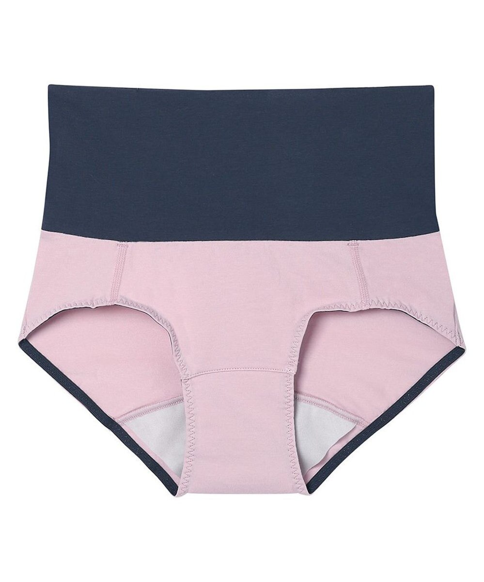 une nana cool 綿ベア天竺 カラーブロッキング おなかすっぽりサニタリーショーツ 