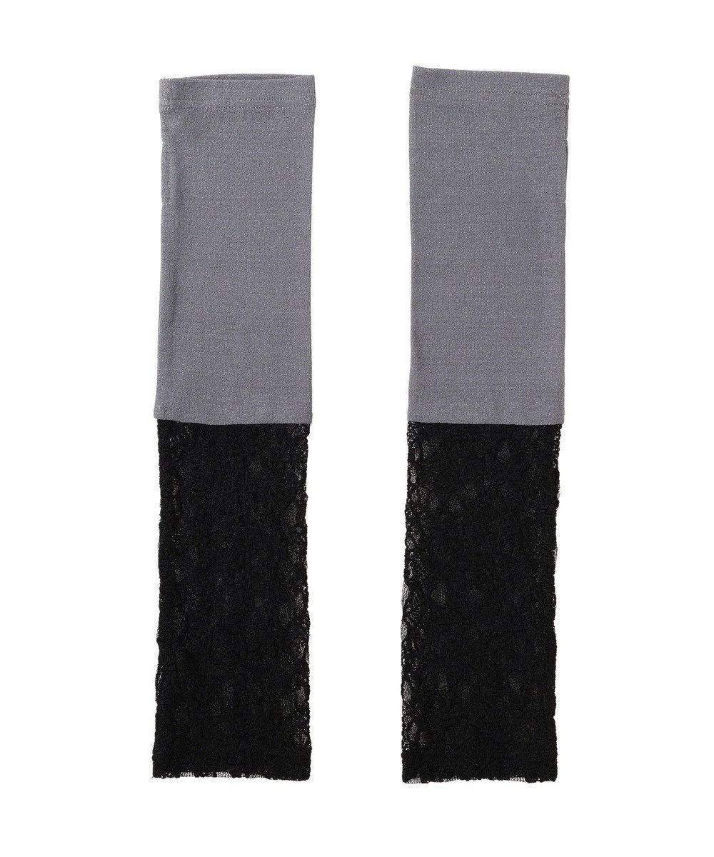 Green Parks レース×シアー２Ｗａｙアームカバー 