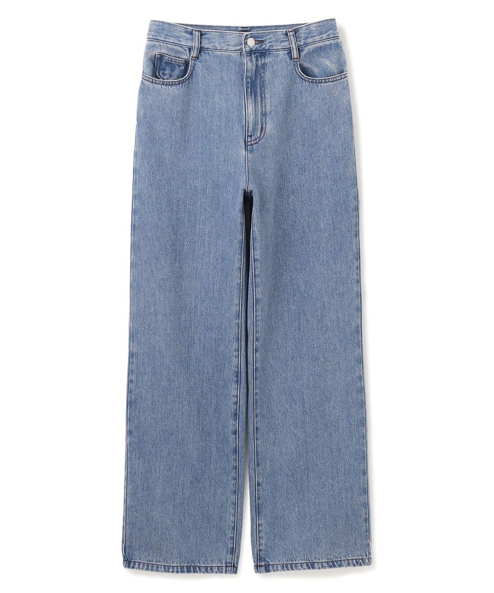 BEIGE， 【洗える・SPRiNG 3月号掲載】FICUS / デニムワイドストレートパンツ 