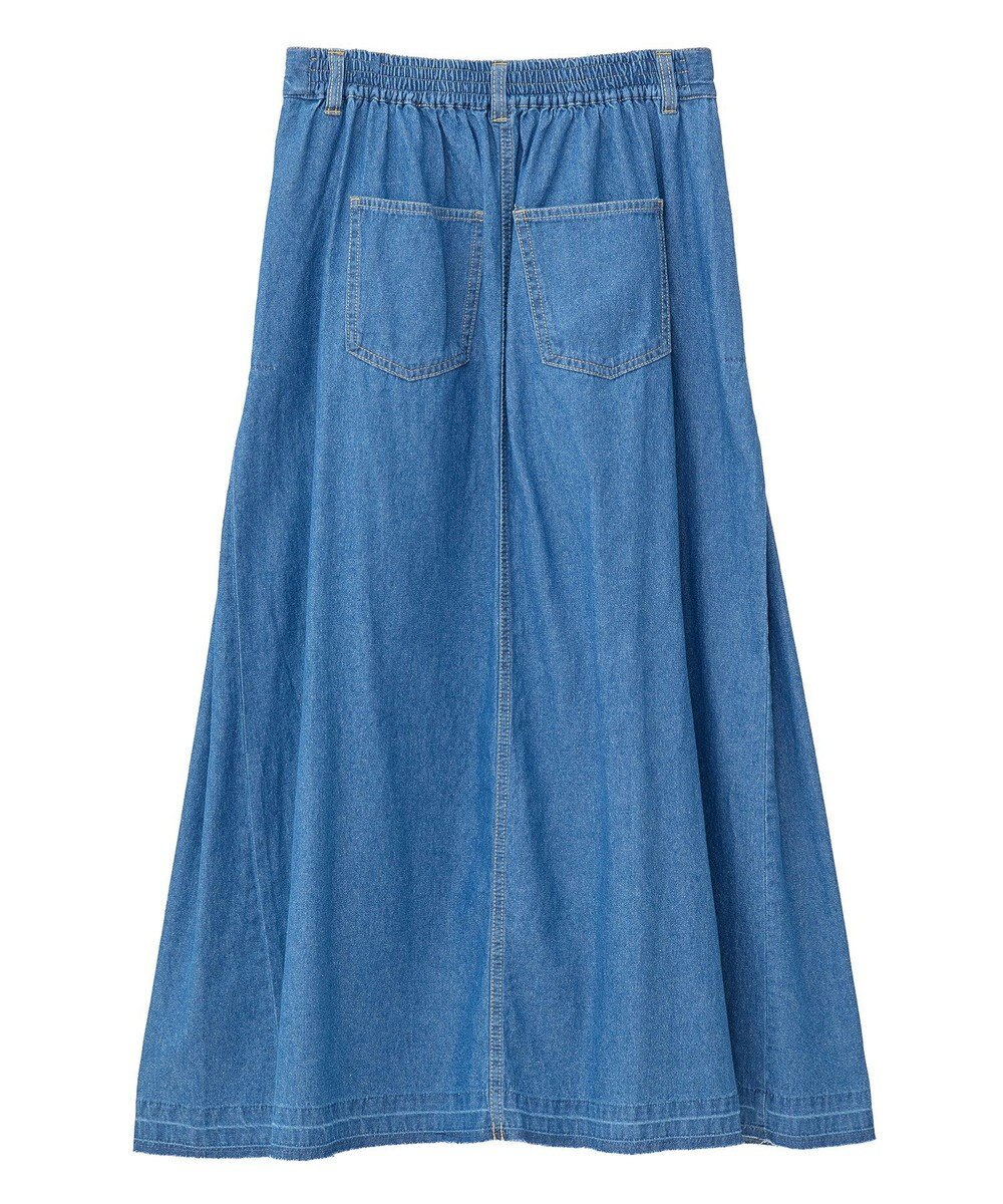Green Parks ライトデニムサイドタックスカート 