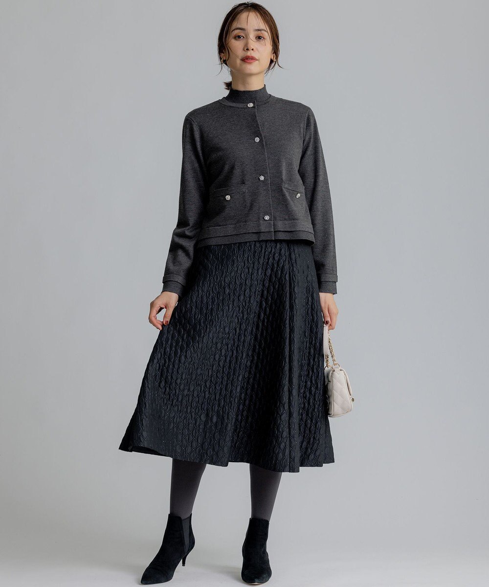 組曲 ビジューニット カーディガン 