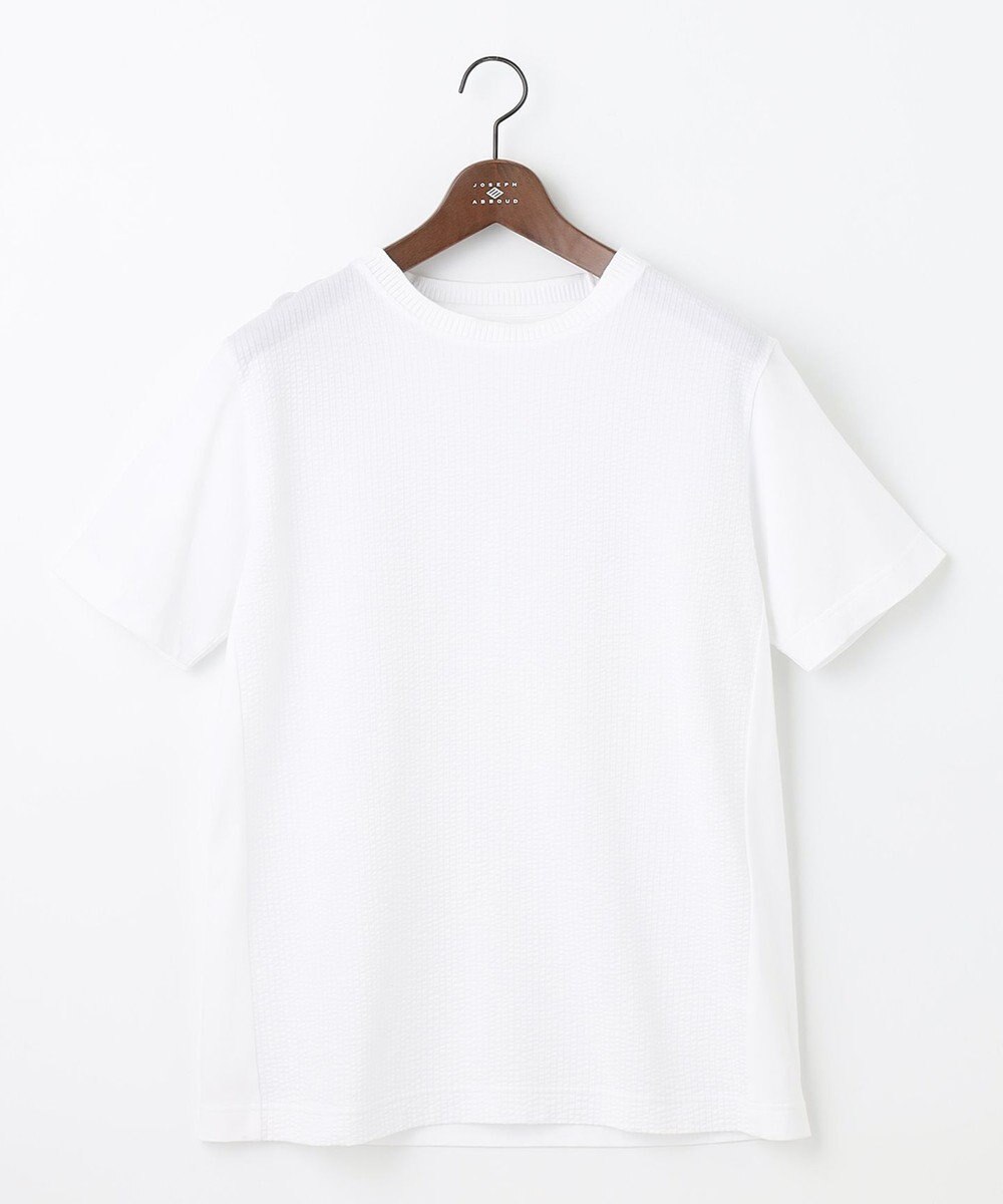 JOSEPH ABBOUD 【オリジナルオーガニックコットン使用】JOE COTTONサッカークルーネック シャツ 