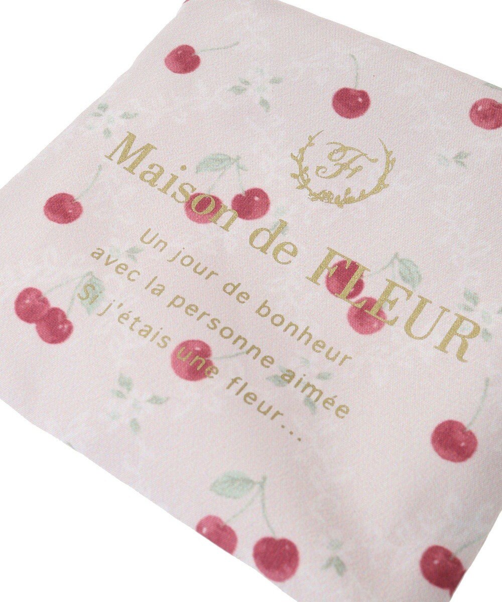 Maison de FLEUR チェリープリントエコバッグ 