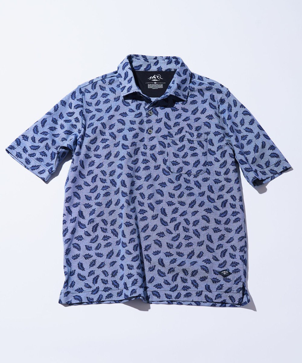 JOSEPH ABBOUD MOUNTAIN 暑さに徹底抗戦【首元に冷感ジェル】フリーズパック ポロ リーフ柄 