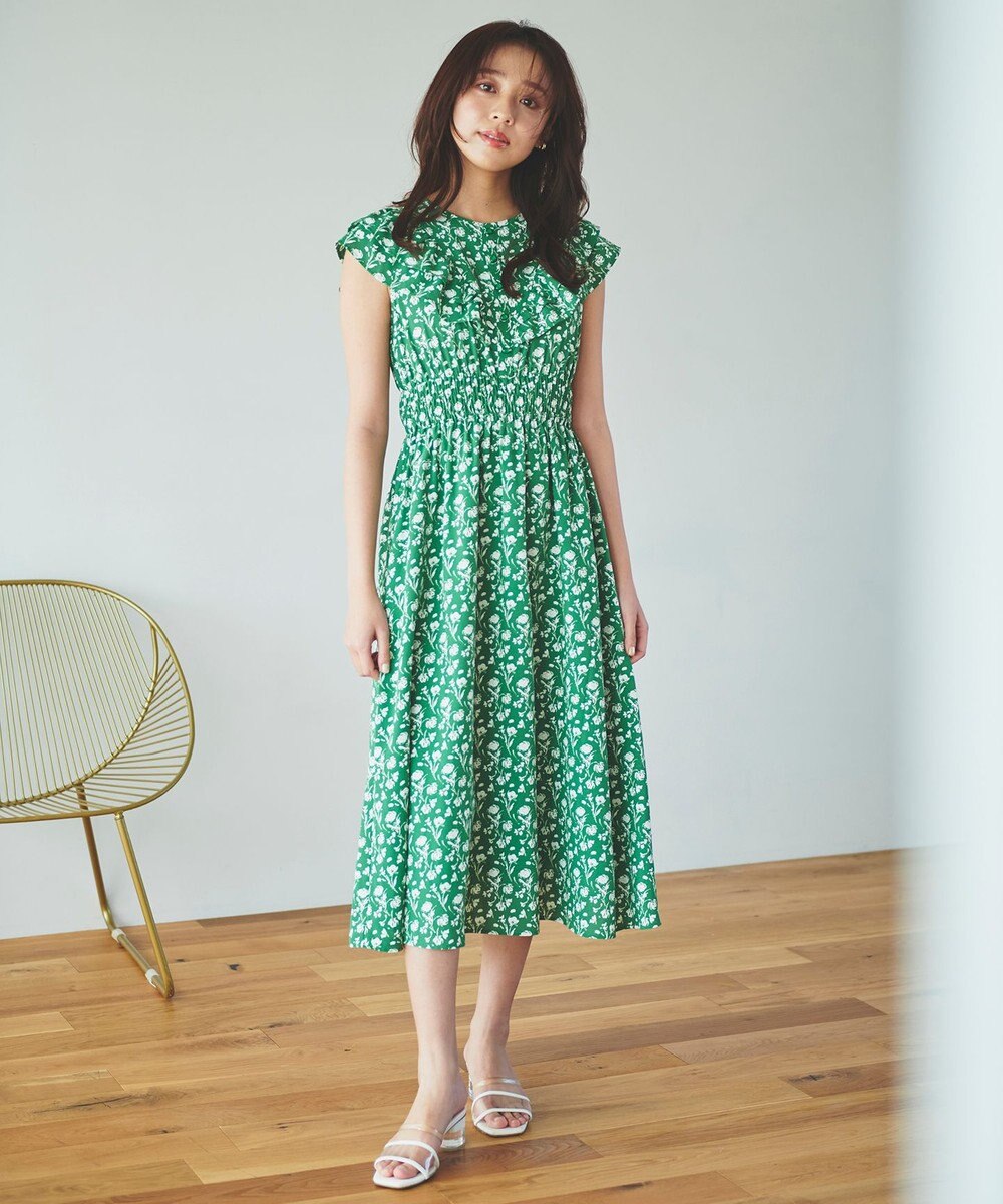 Feroux 【美人百花7月号掲載】フラワープリント ワンピース 