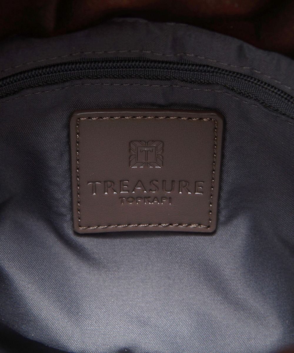TOPKAPI 【TREASURE TOPKAPI】フェイクレザー バケツ 巾着 ショルダー バッグ 