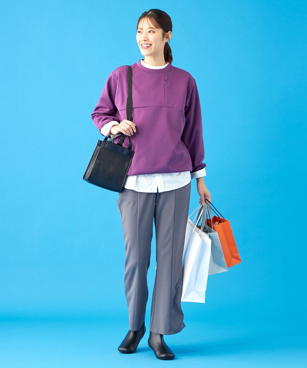 SHARE PARK LADIES 【UVカット・吸水速乾・ストレッチ・軽量・アンチピリング 】ダンボールクルーネックスウェット（S・Mサイズ） 